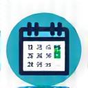 Ícone de um calendário para agendamento